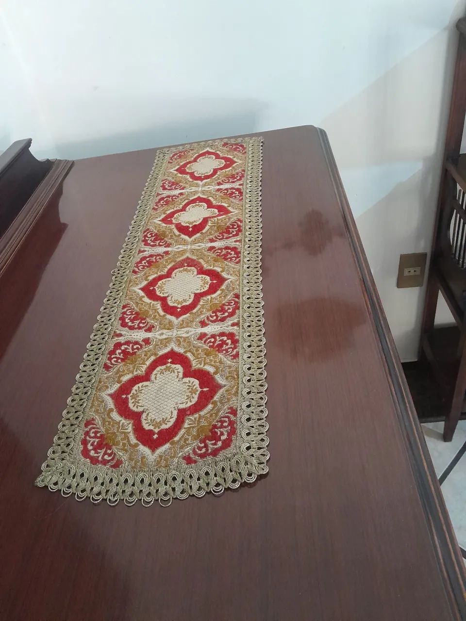 Caminho de mesa Aubusson centenário  - Foto 4