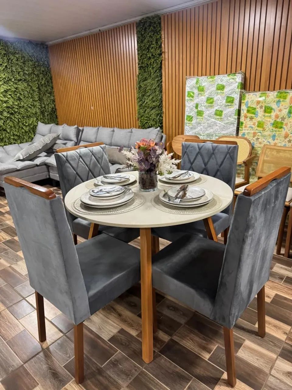 Mesa com 4 cadeiras rubi promoção  - Foto 2