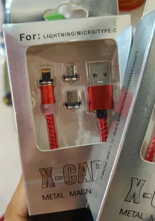 cabo usb MAGNÉTICO 3x1 (Lightning/iPhone, TIPO-C, V8) - Foto 2