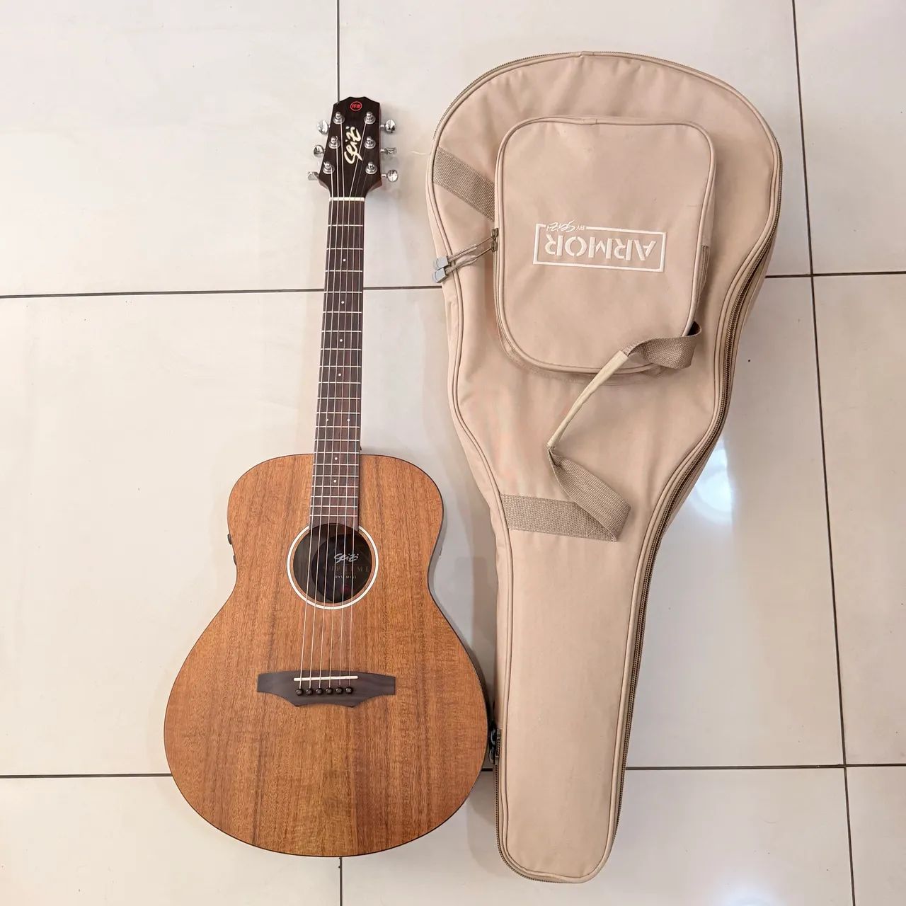 Violão Seizi supreme Mini Ryu Mirai koa Com Bag - Foto 6