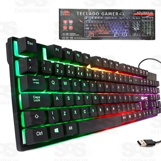 Teclado Gamer Knup Led Kp-2043/a