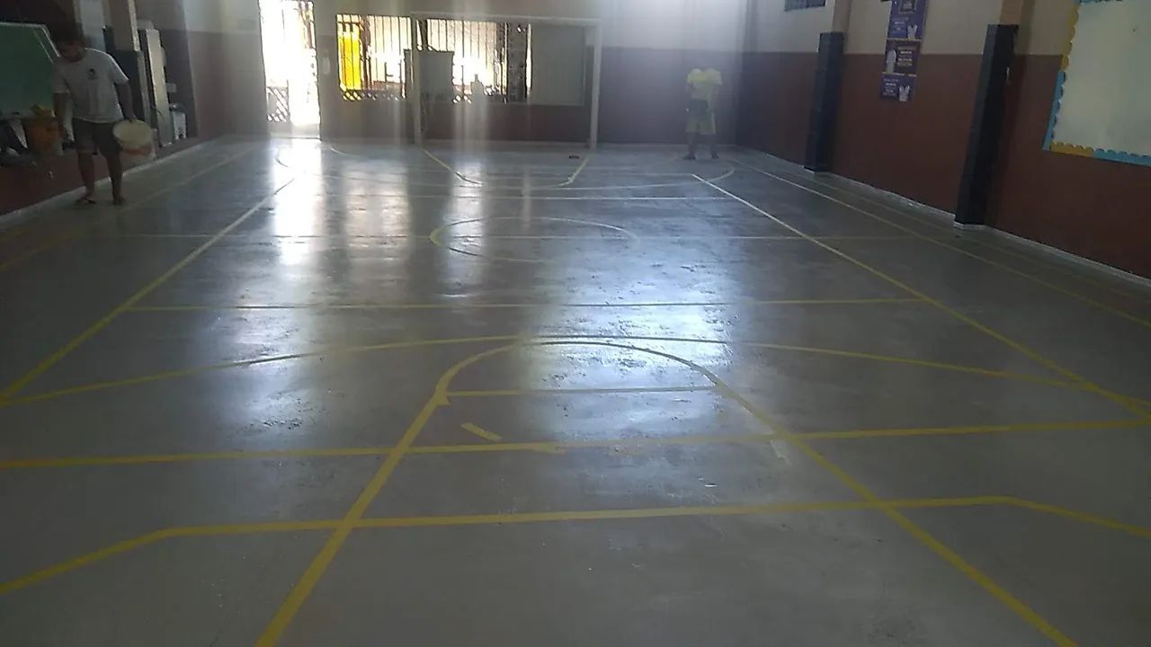 Demarcações de quadras poliesportiva. - Foto 3