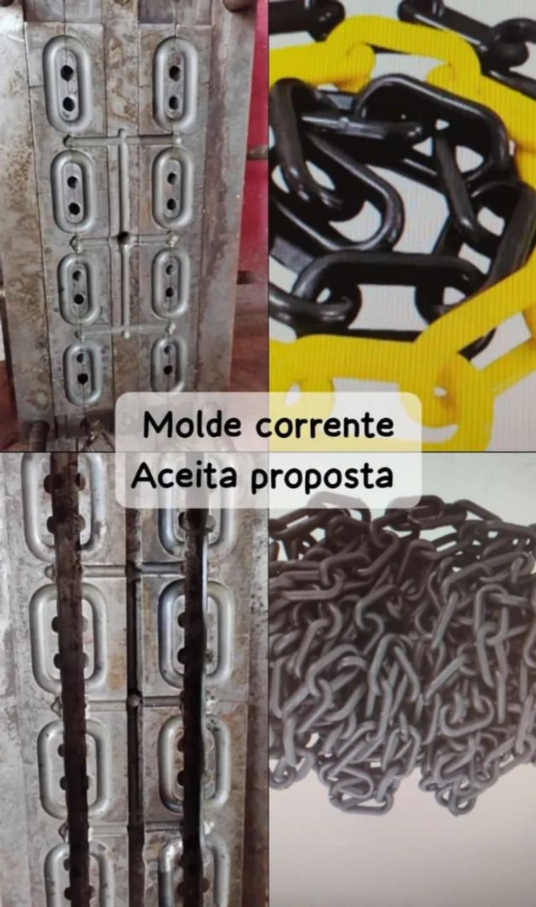 Molde de correntes plásticas 