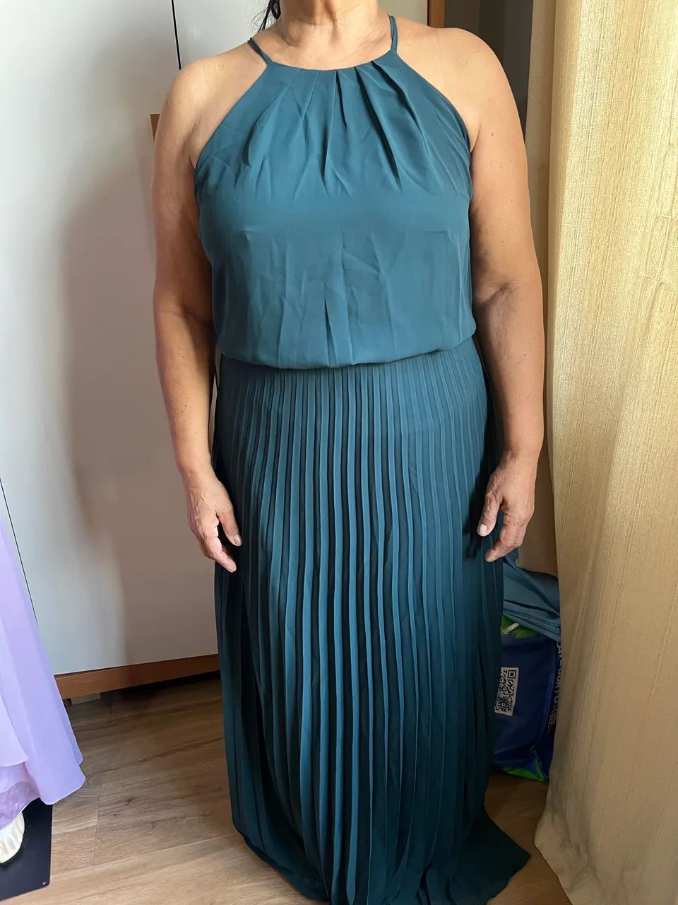 Vestido festa verde - Bazar - Foto 2