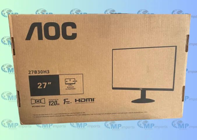 Loja MP Imports: Monitor 27" Aoc Gamer 27b30h3/57, Full Hd, Painel Ips, 120hz, 1ms, Hdr  - Foto 2