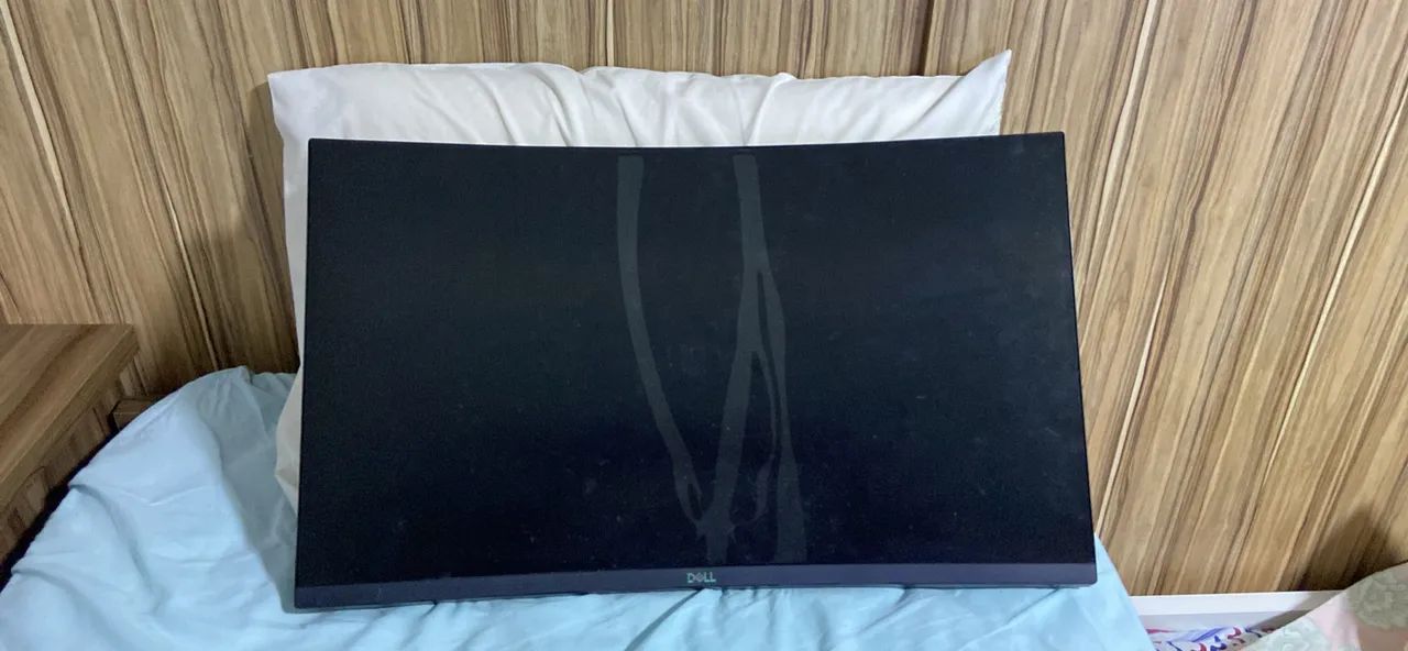 Monitor Dell curvo 27pol 144hz com tela quebrada