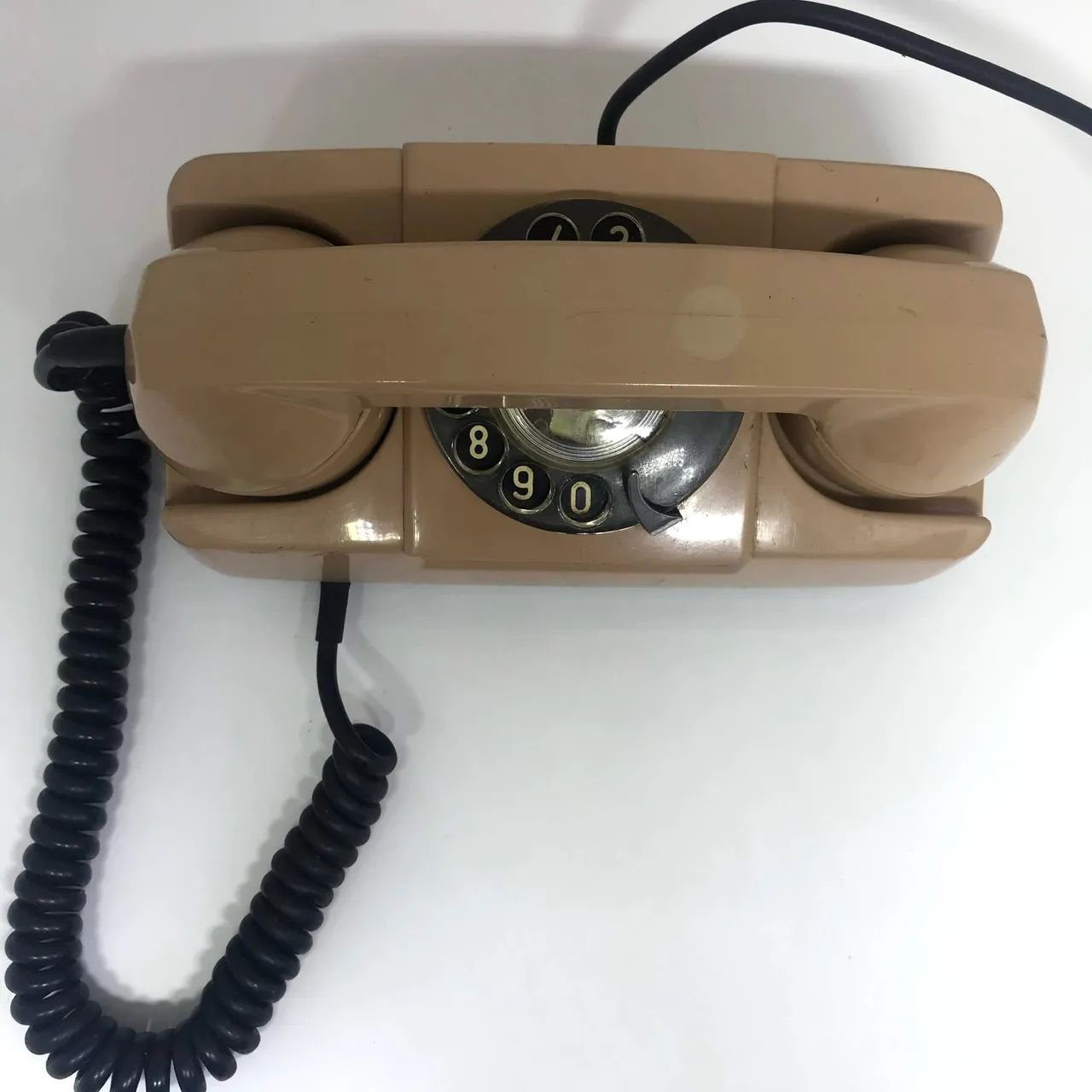 Telefone Antigo de Disco Vintage Bege - Decoração Retrô - Foto 4