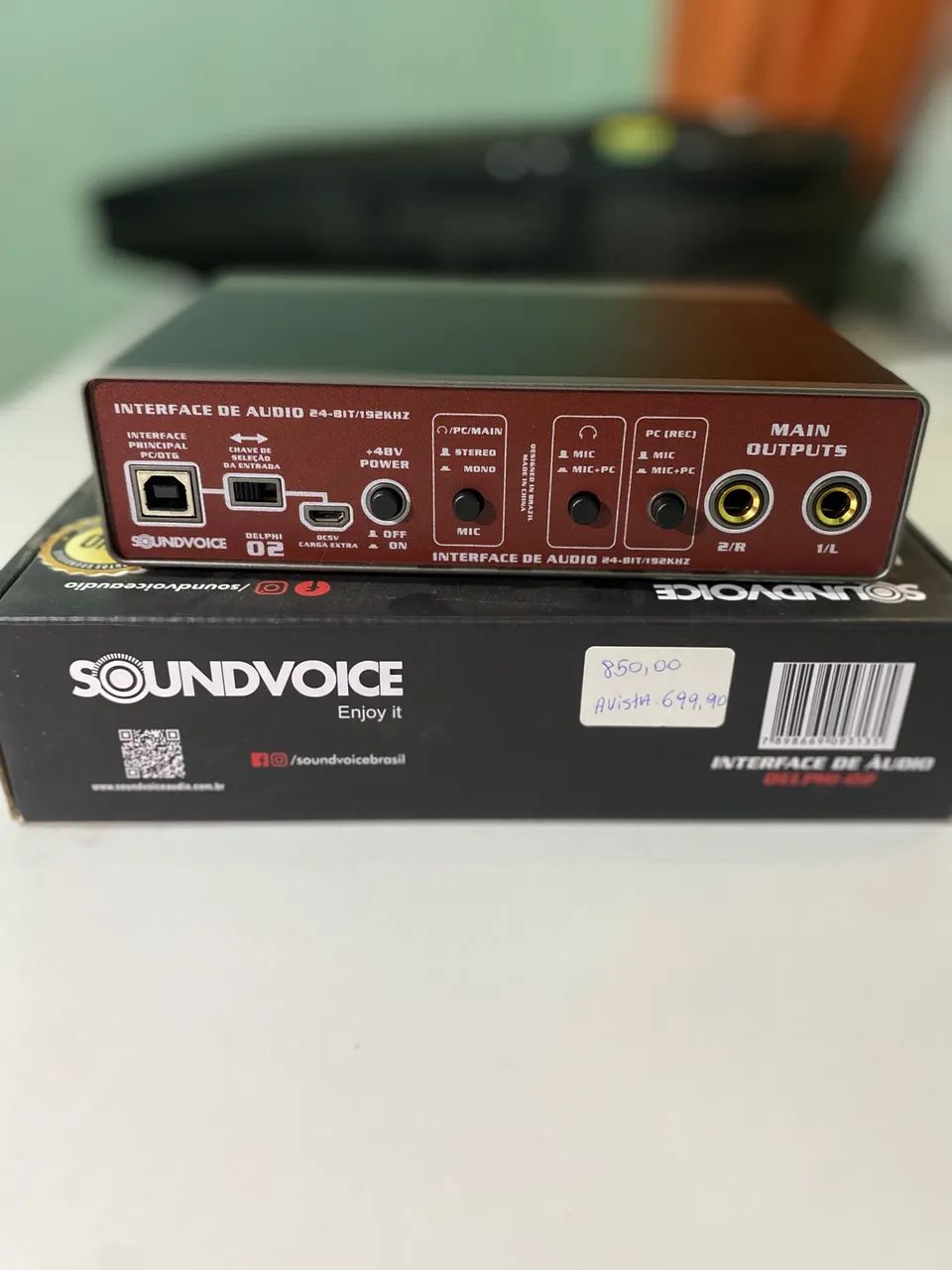 Interface de áudio delphi-02 Soundvoice - Foto 3