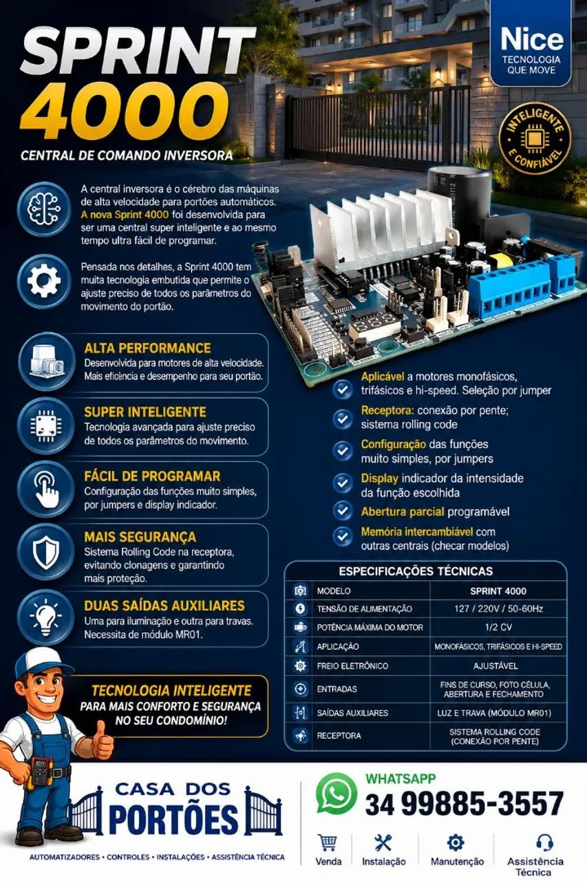 Motor para portão eletrônico de condomínios  - Foto 2
