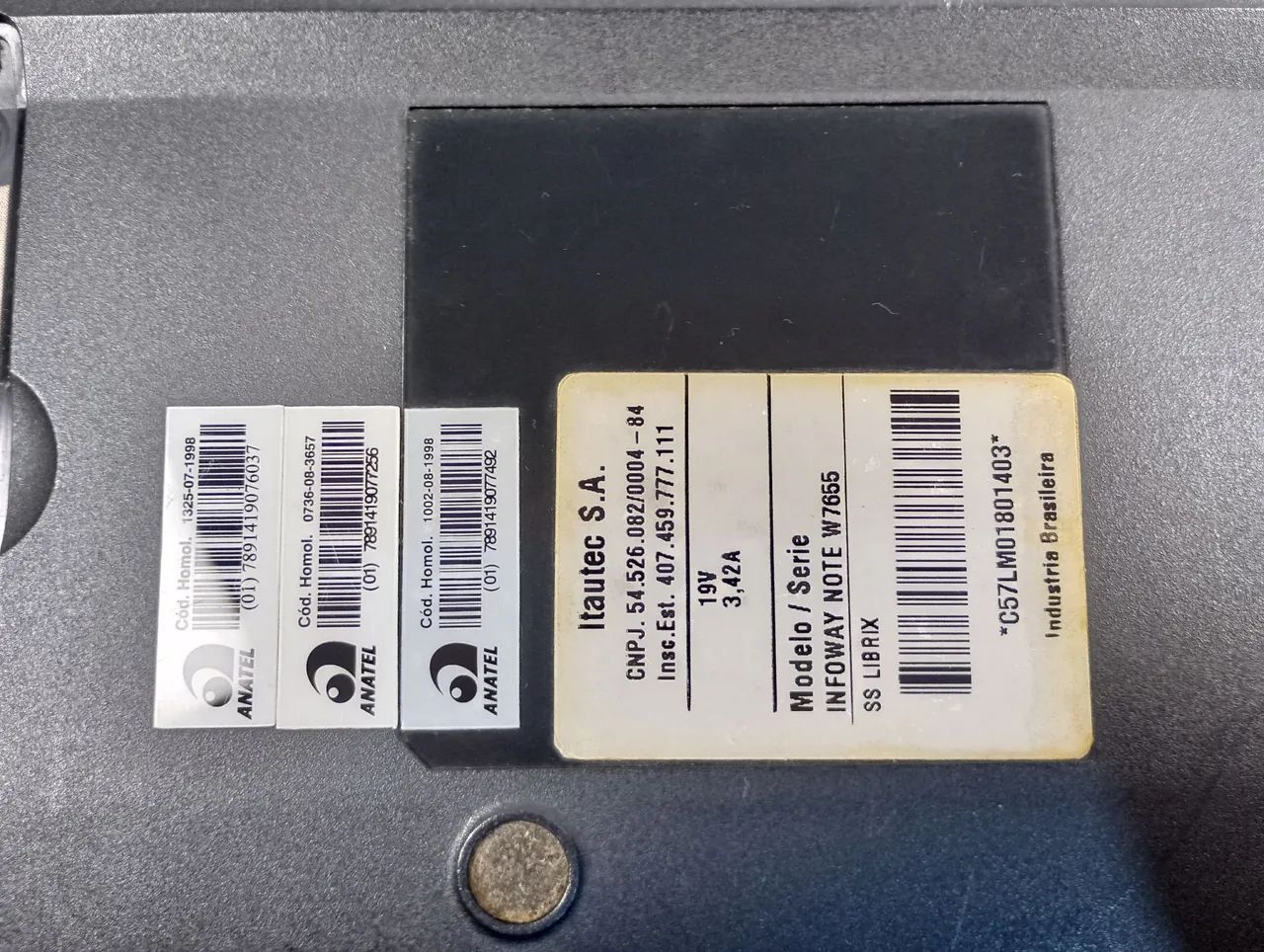 Notebook Itautec Infoway Note W7655 - Para Peças ou Reparo - Foto 4