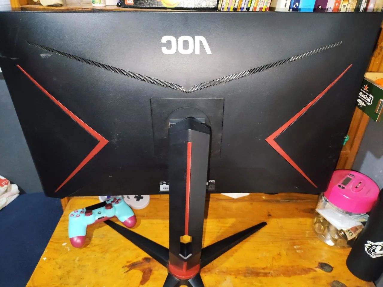 NÃO ACEITO OFERTAS! AOC 27" 144Hz *TELA QUEBRADA, PORÉM LIGANDO! - Foto 2
