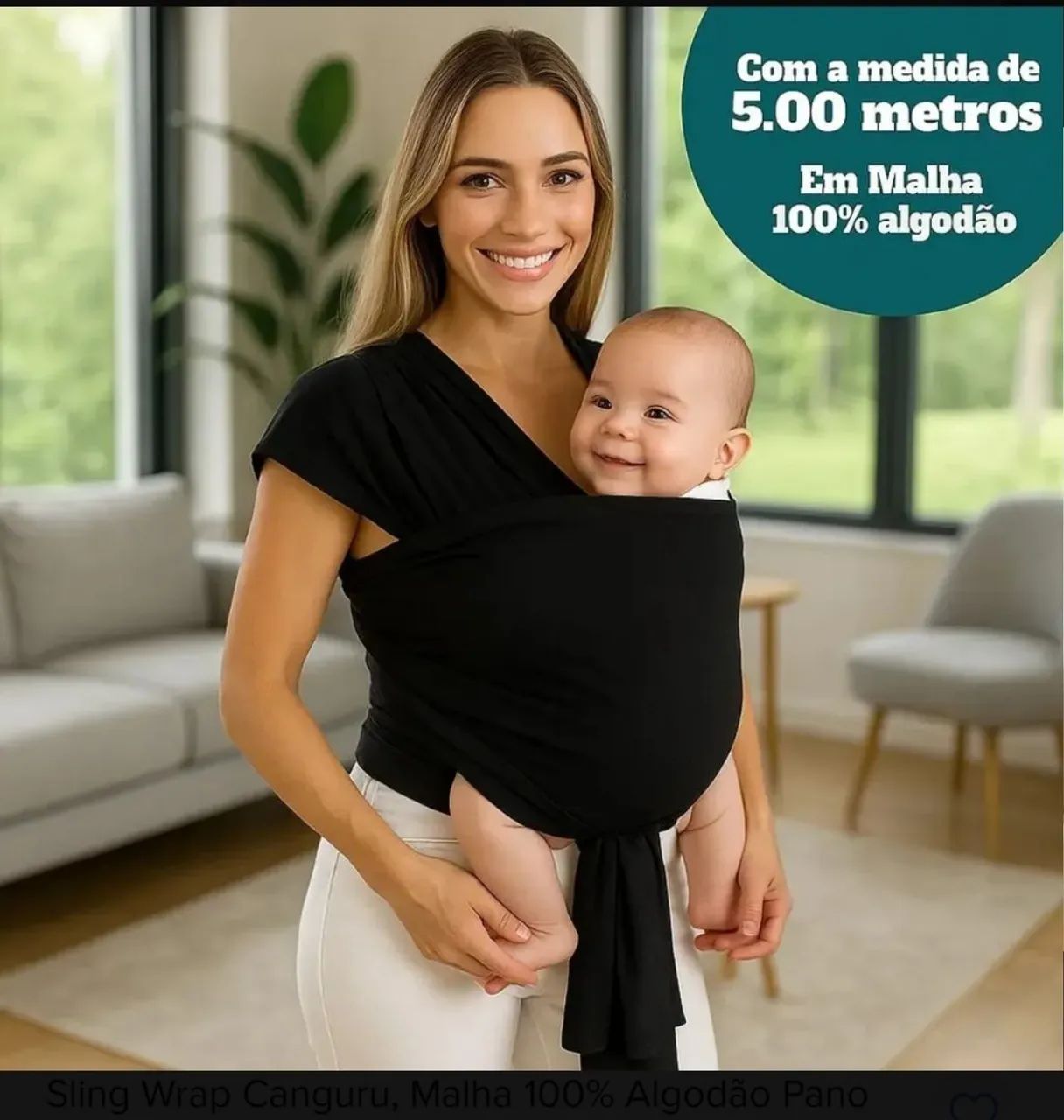 Sling ergonômico de algodão  - Foto 5