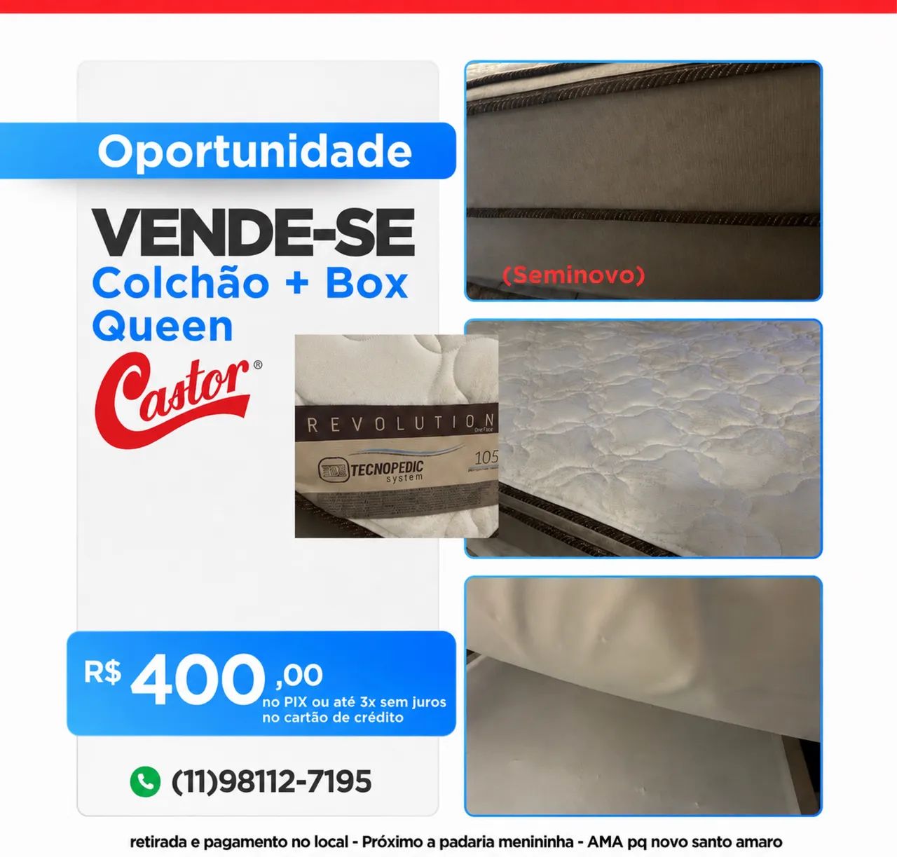 Box Queen casal Castor 