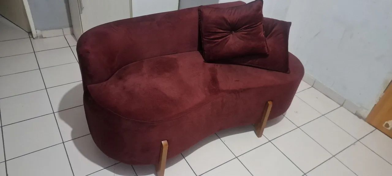 2 SOFÁ CURVO ORGÂNICO VELUDO  - Foto 2