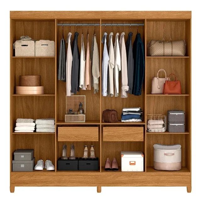 Guarda Roupa Casal 8 Portas com Espelho Moval - Foto 3