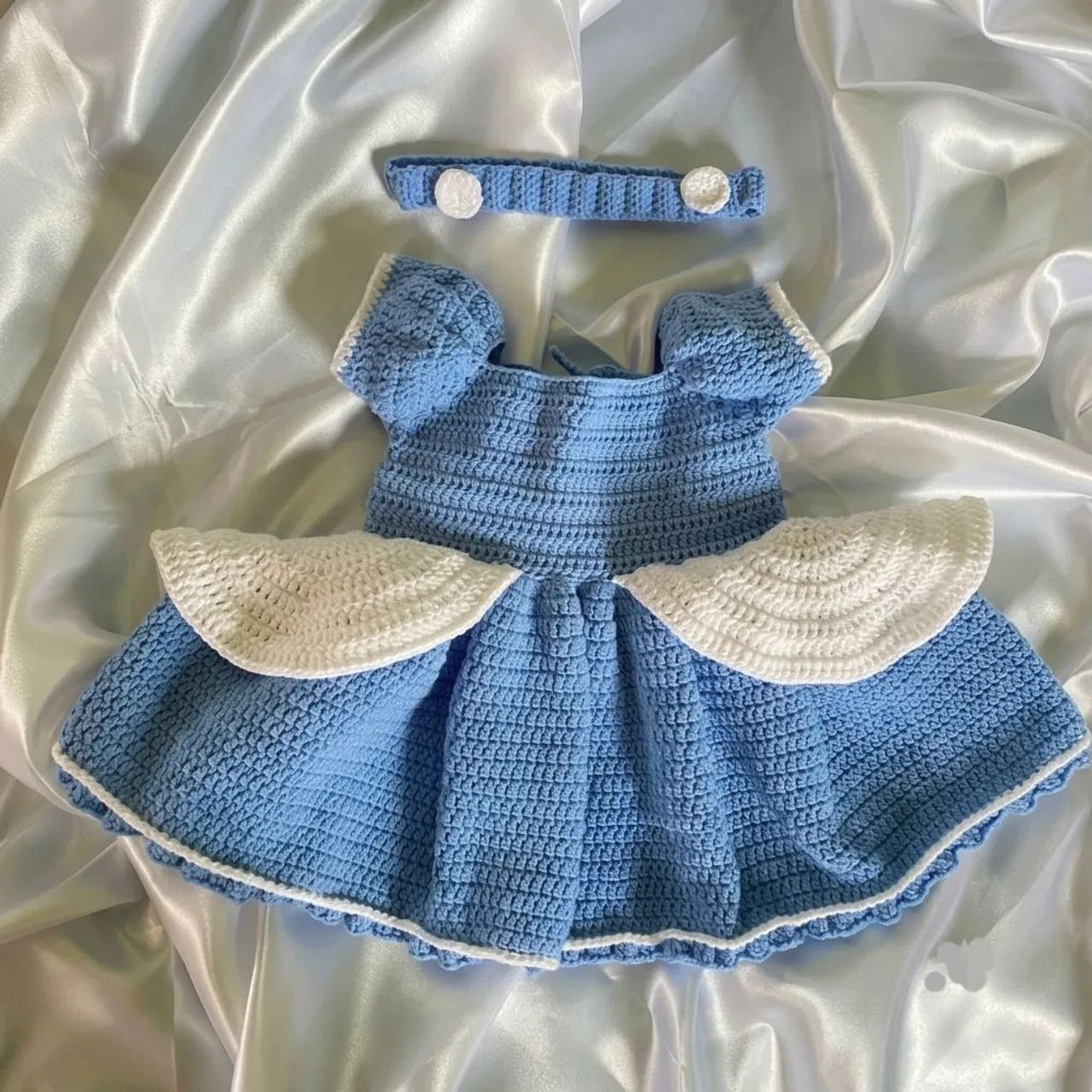 Vestidos de crochê infantil  - Foto 4