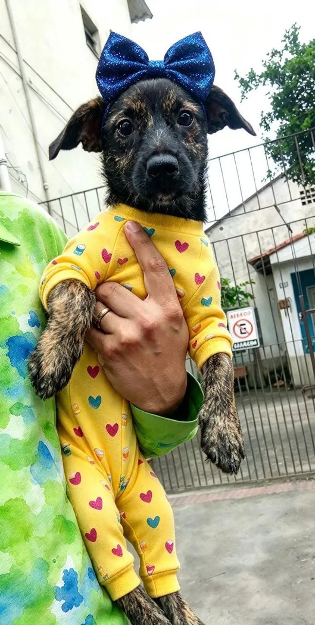 Maia Mansa e Dócil com Idosos e Crianças Cachorro Filhote  - Foto 2