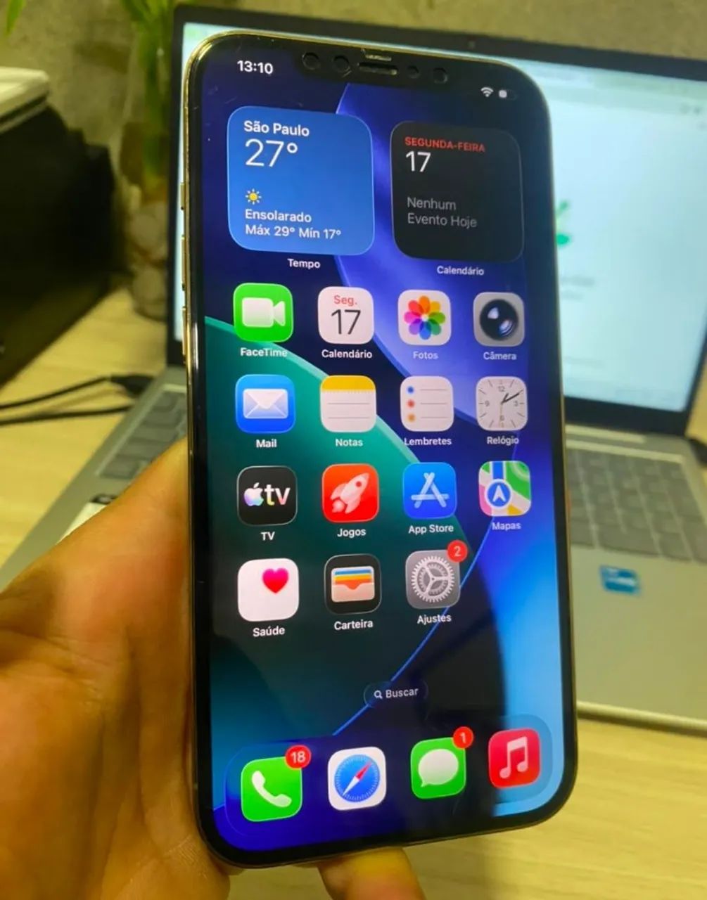 Iphone 12 pro max 256gb (bateria nova original 100% saúde) - Foto 2