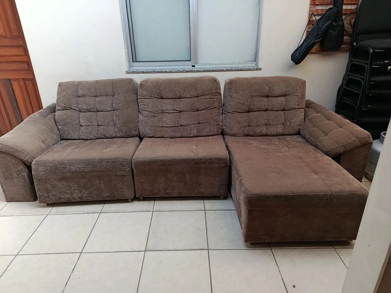 Sofá retrátil 3 lugares - Foto 4