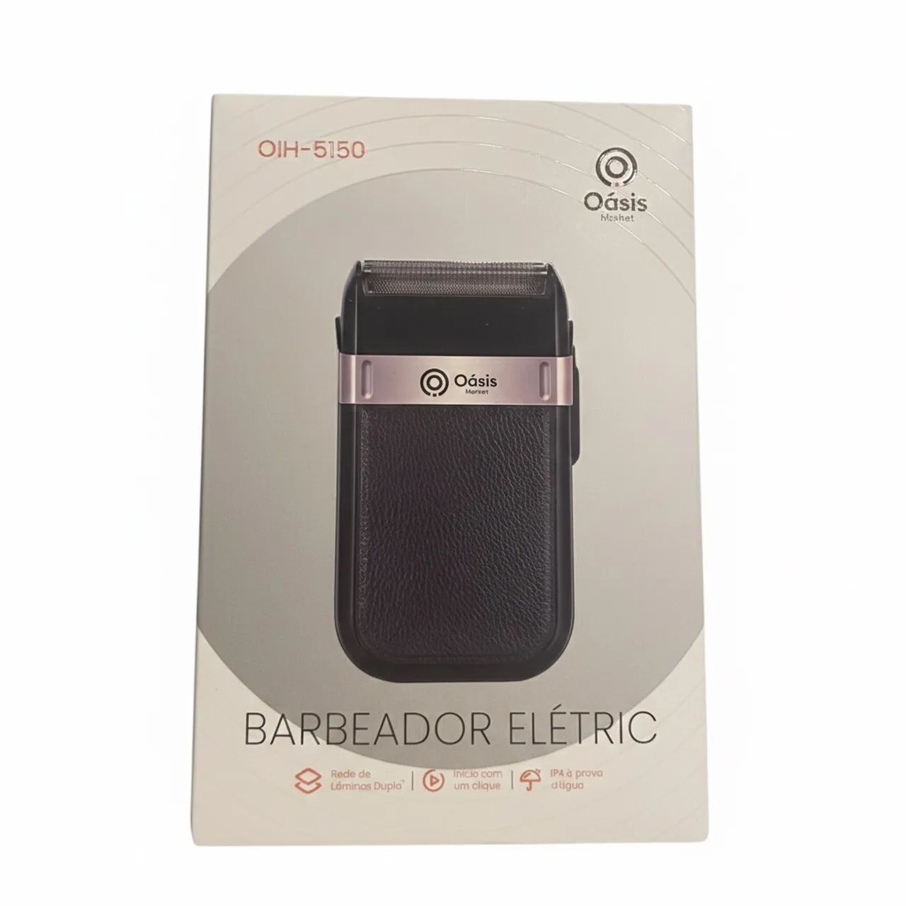 Barbeador Elétrico Oasis OIH-5150 (Portátil e Recarregável)