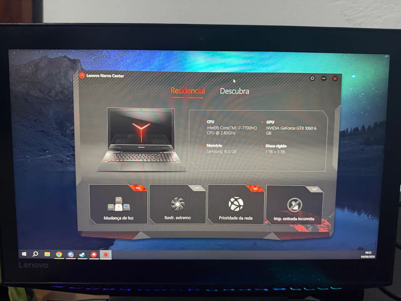Notebook Lenovo legion y720 - Foto 3