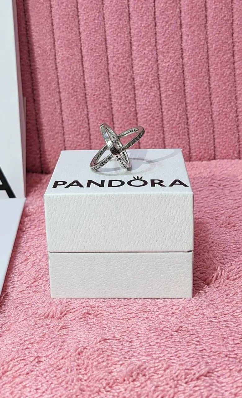 anel pandora prata aro 18  - Foto 4