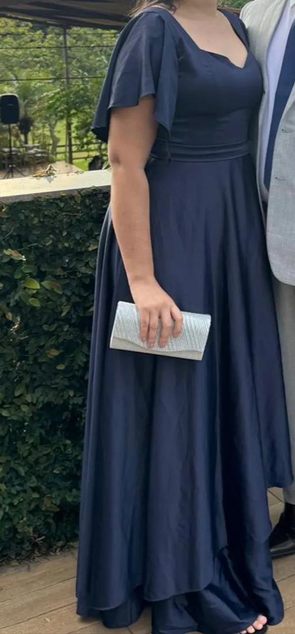 Vestido Madrinha Azul Marinho  - Foto 3