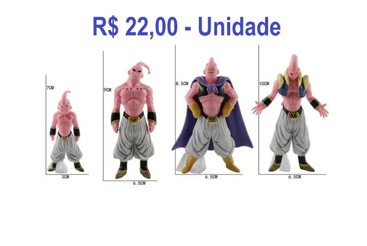 Boneco majin boo miniatura - R$ 22,00 a unidade