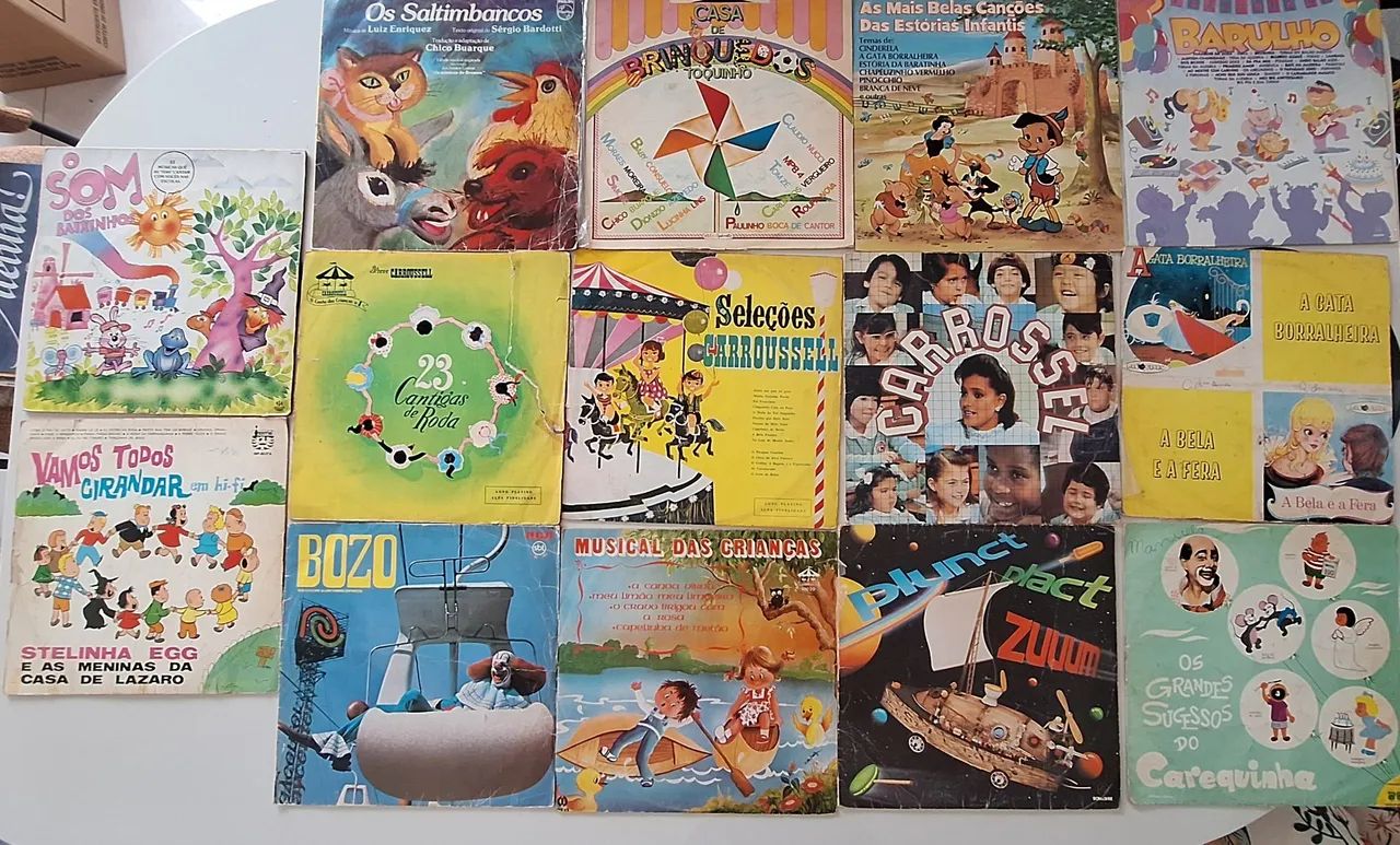 Lote 22 Discos de Vinil Infantis 
