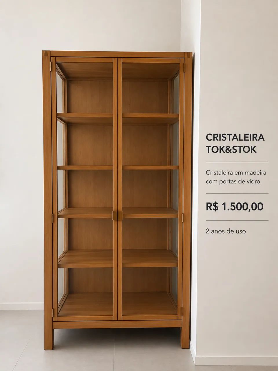 Cristaleira Tok&Stok