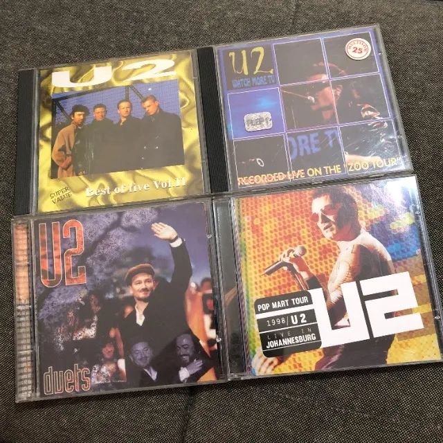 Lote Coleção 4 CDs U2 / Importados Bootleg / Pop Rock Confira
