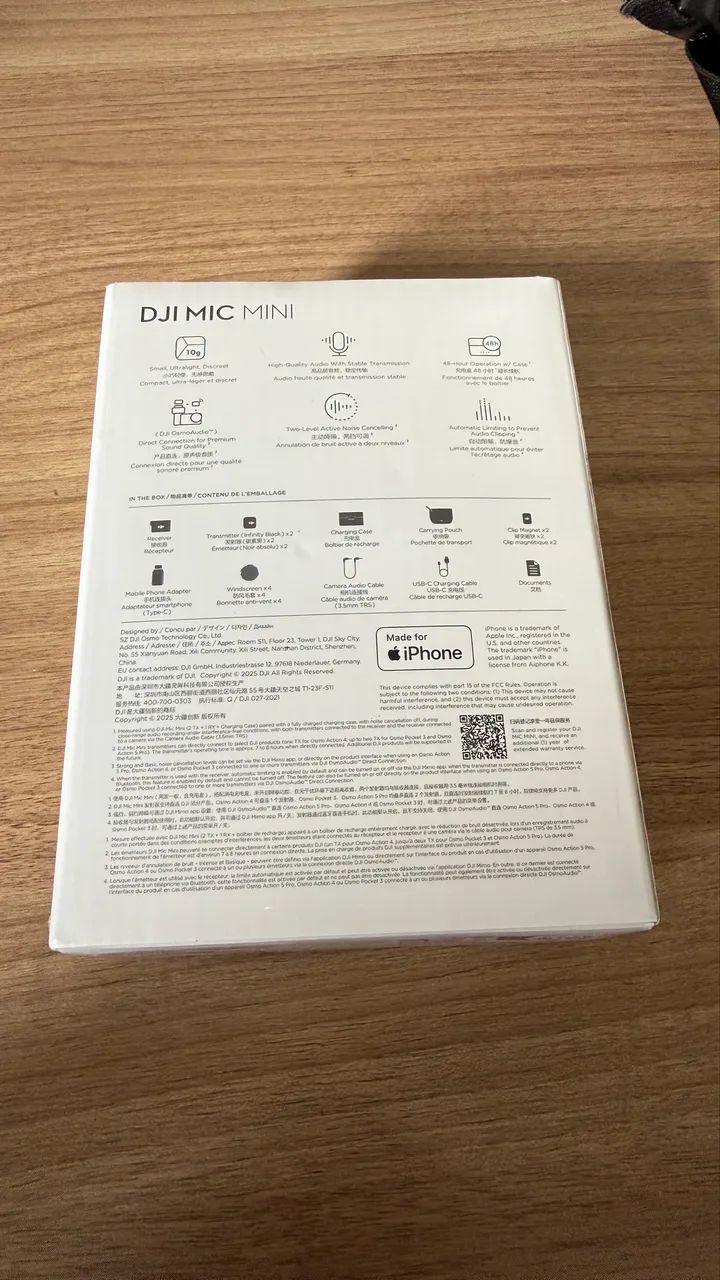 DJI Mic Mini - Microfone Sem Fio Novo - Foto 2
