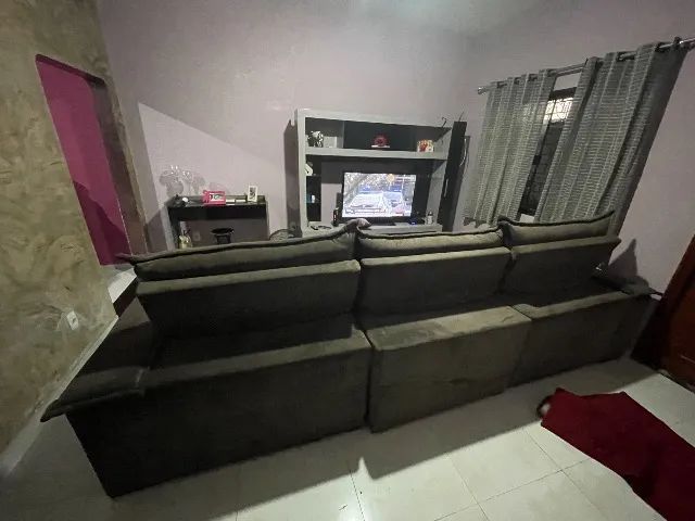 Sofá retrátil e reclinável 3,50 - Foto 2
