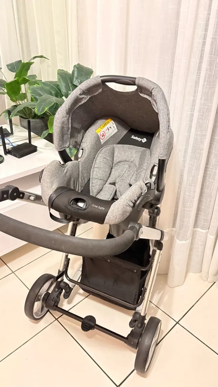 Carrinho de bebê + bebê conforto + acessório de carro  - Foto 4