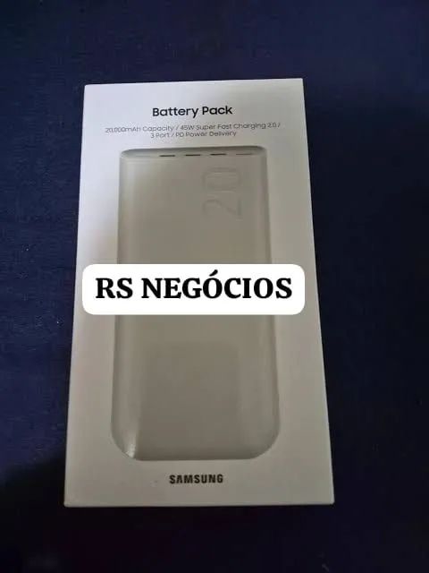 Carregador Portátil Samsung 20.000, Novo + NF (Até 12x)