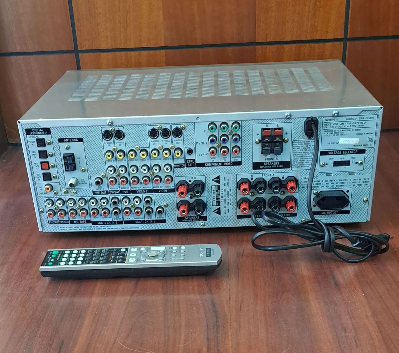 Receiver Sony 6.1 Digital ( STR-DE895 ) - Excelente - Foto 2