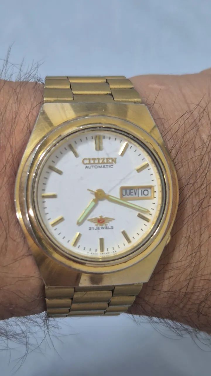 Relógio CITIZEN 7 EAGLE DOURADO AUTOMÁTICO  -   TODO REVISADO - Foto 2