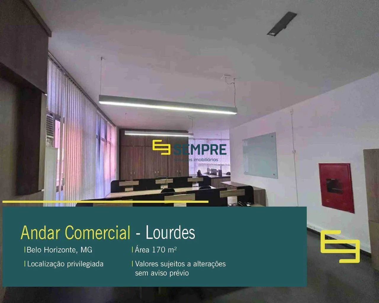 Venda de andar corporativo no Lourdes em BH - Condomínio Edifício Quartzo