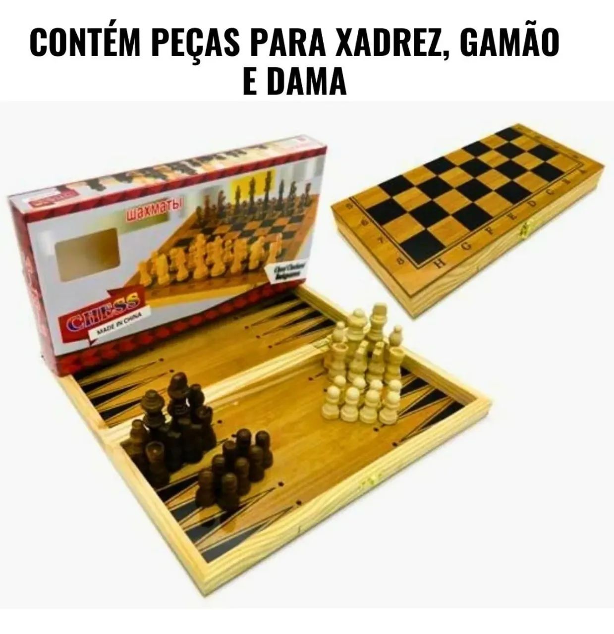 xadrez  dama gamão  - Foto 3