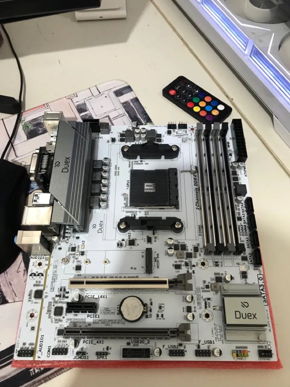 Placa mãe DUEX B550GW White Edition NOVA
