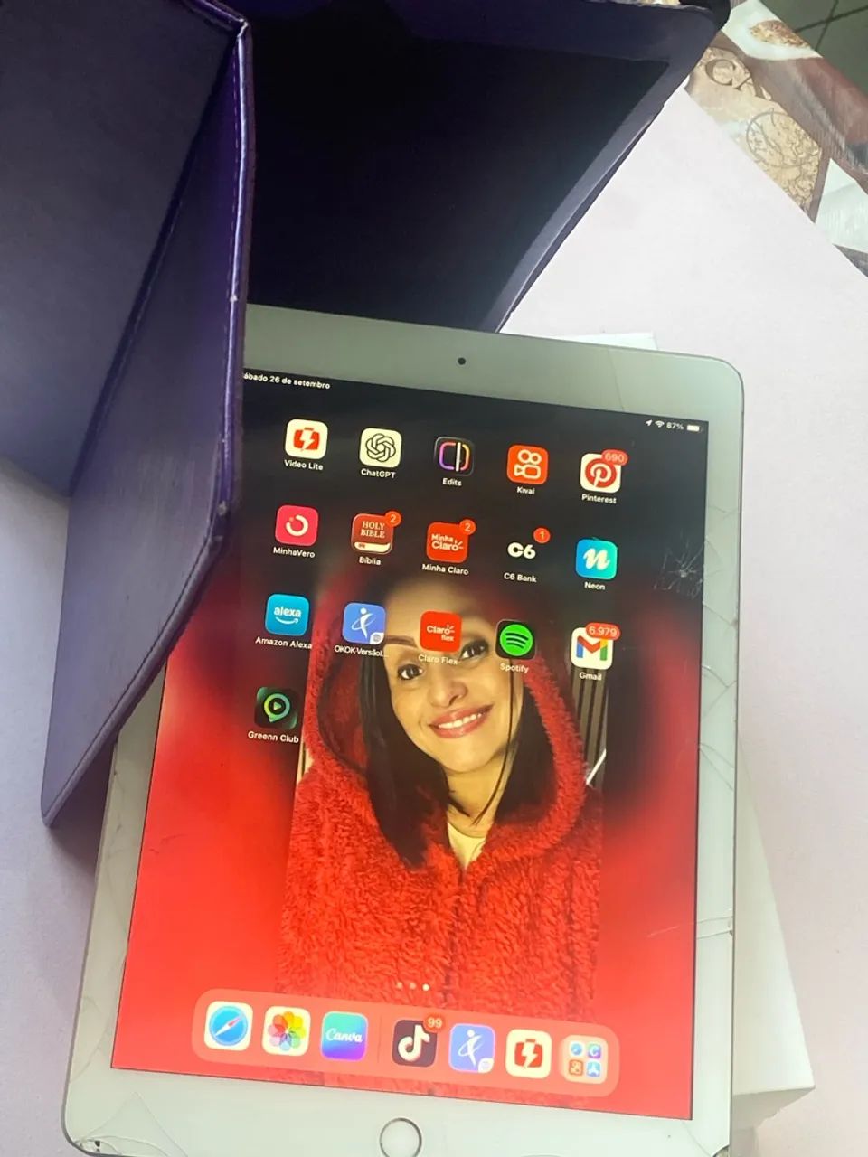 iPad 6ª geração Apple funcionando com alguns detalhes de uso - Foto 4