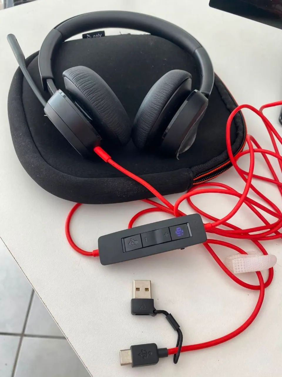 Headset Poly Blackwire 8225! Novinho - Foto 3
