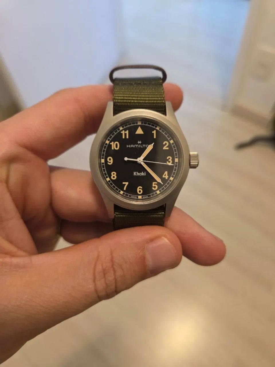 Relógio Hamilton Khaki Field Verde H69401930 - Foto 5
