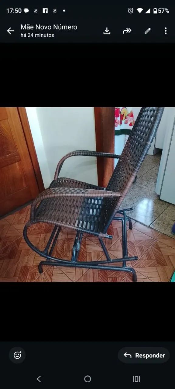 Cadeira de balanço bom para relaxar e descansar! - Foto 2