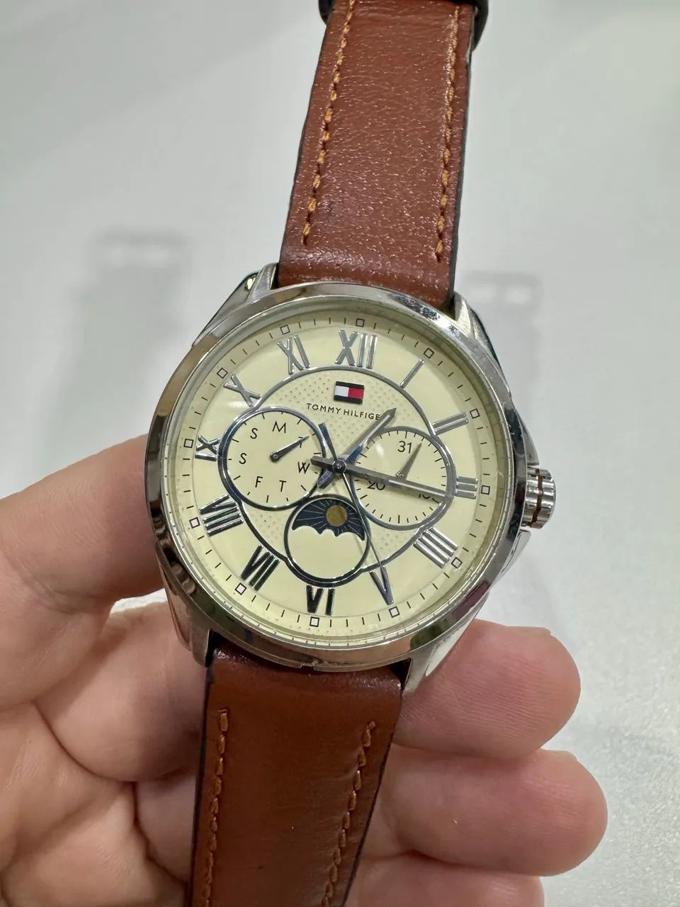 Relógio Tommy Hilfiger Decker Original Multifuncional Couro - Foto 3