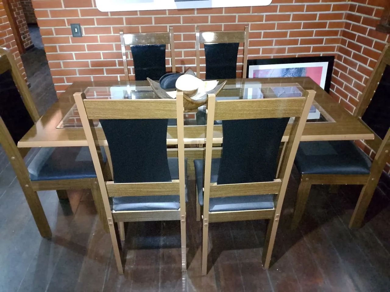 Mesa salá de jantar com seis cadeiras  - Foto 2