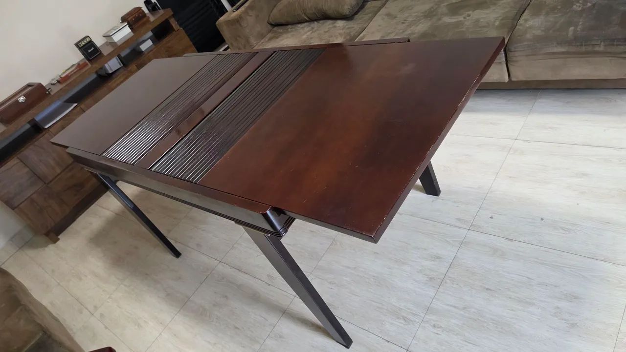 Mesa de Jantar Retrátil Extensível Madeira Maciça  - Foto 5