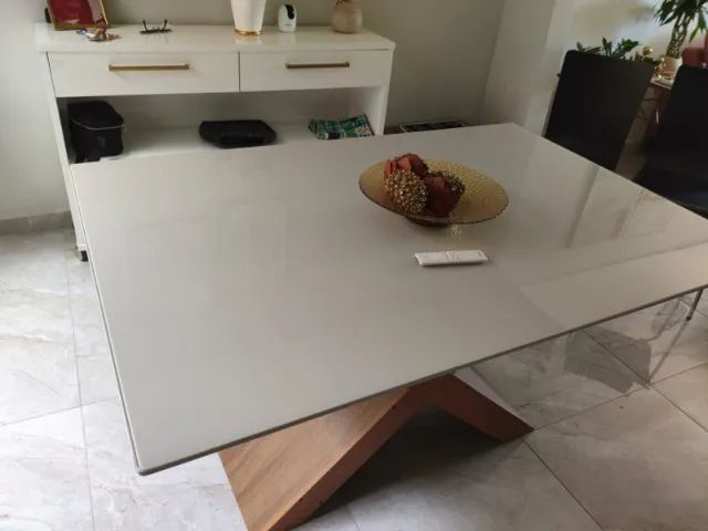 mesa jantar of whit co vidro - Foto 2