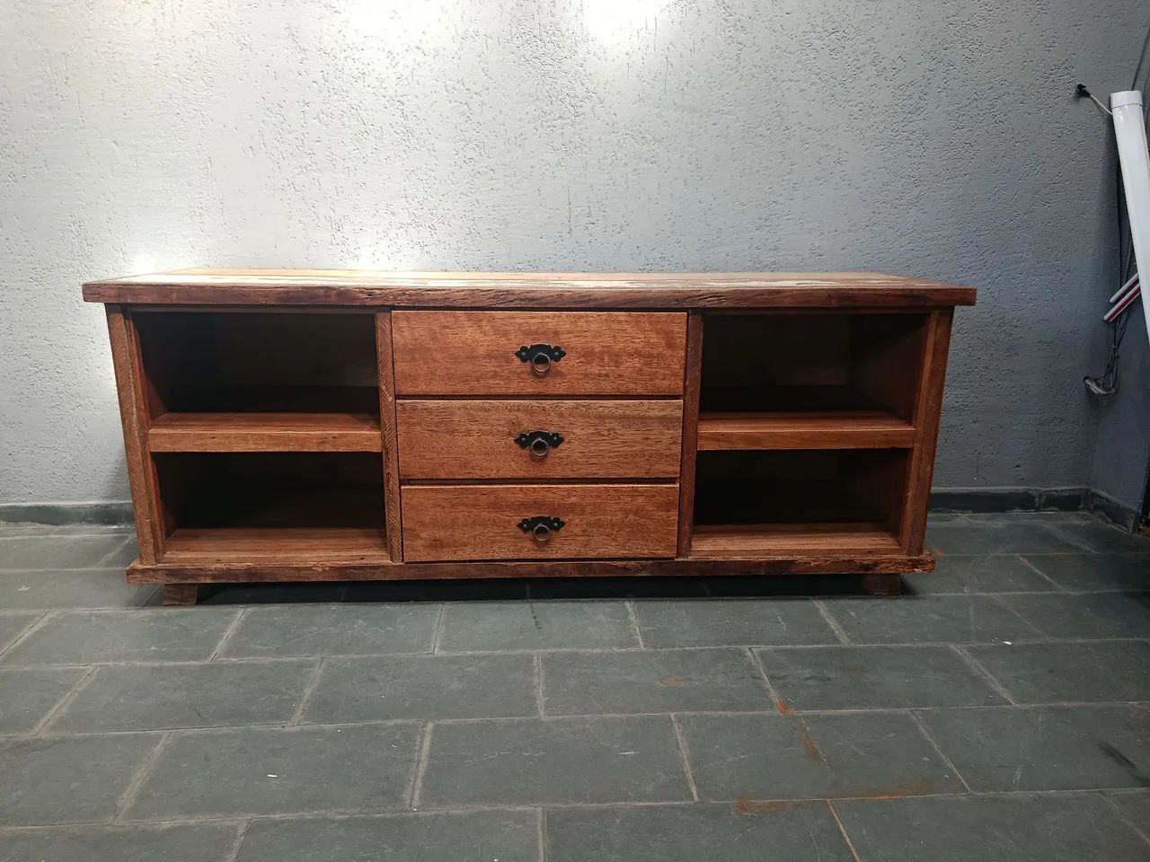 Rack rustico madeira maciça  - Foto 2