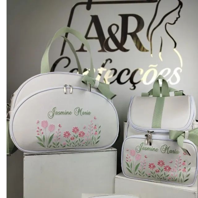 Bolsa Maternidade Personalizada com Nome Bordado